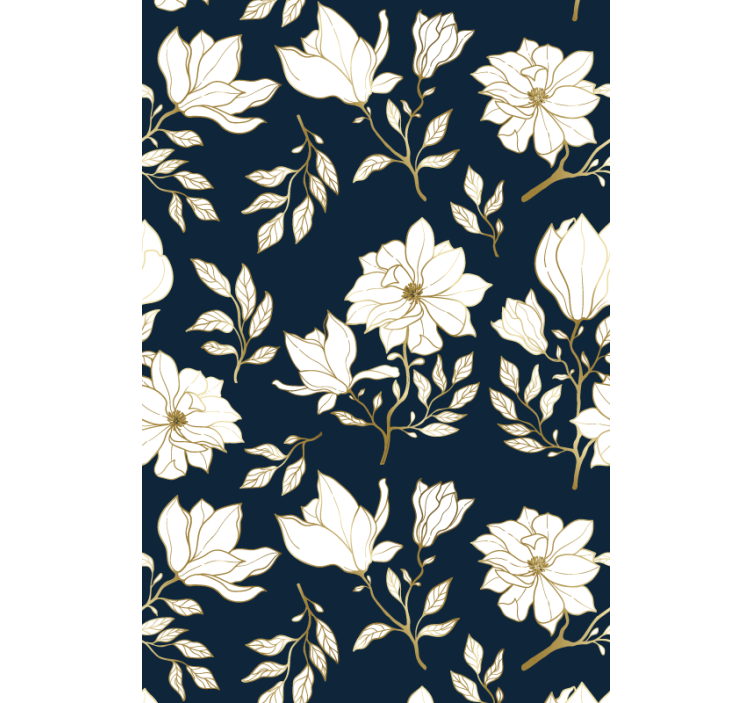 Rollo Fenster Blumen botanische illustration - TenStickers