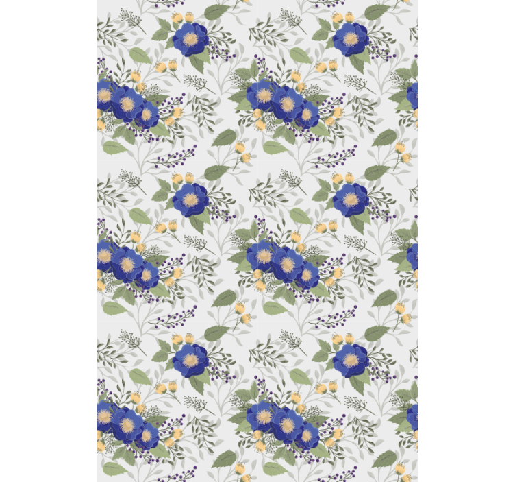 Mehrfarbige Blumen classic Rollo - TenStickers