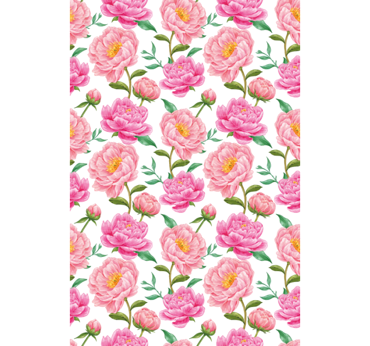 Blumen Rollo klassisches rosa - TenStickers
