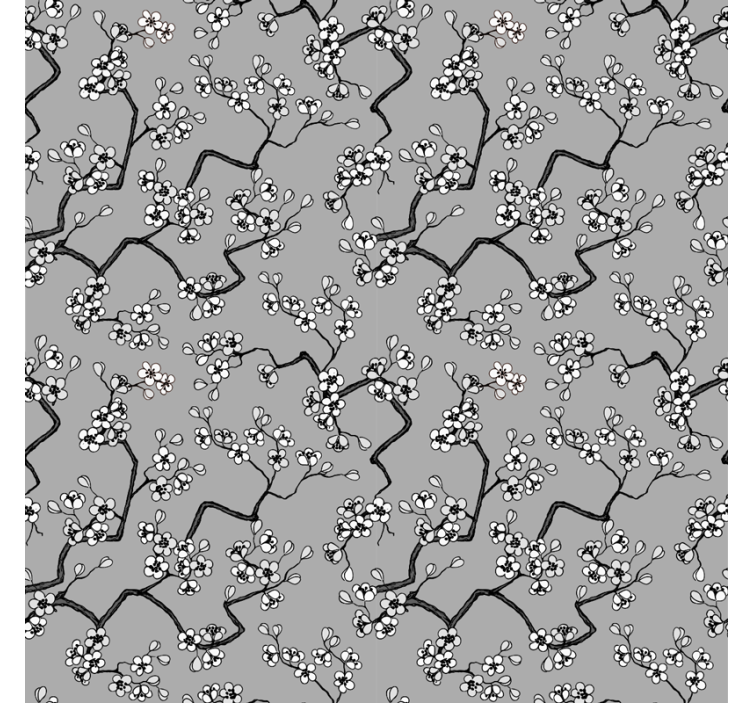 Schwarze Äste Baum Rollo - TenStickers