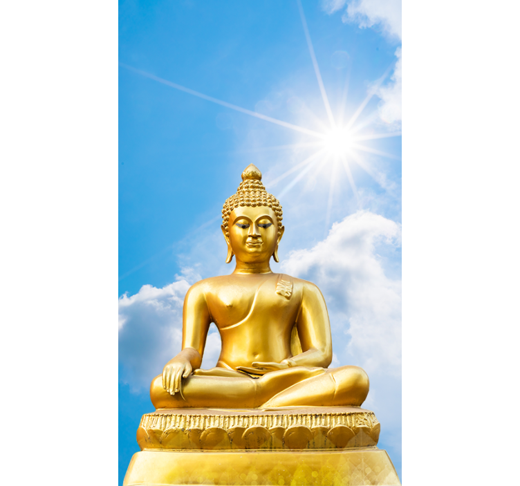 Sonniger Buddha Zen Blau Rollo - TenStickers
