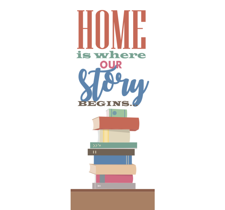 Rollo Fenster Sprüche homestory beginnt hier - TenStickers