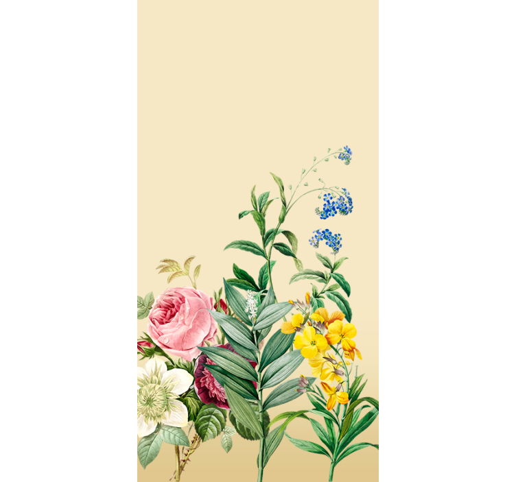 Rollo Fenster Blumen und Pflanzen üppiges blumenarrangement - TenStickers