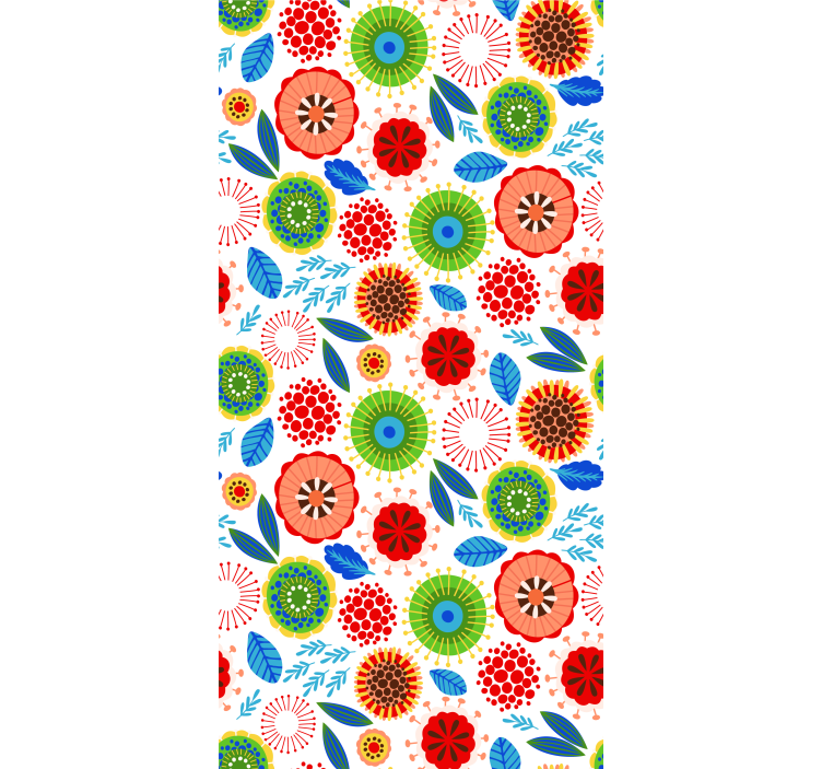Rollo mit Blumen Mehrfarbige politur - TenStickers