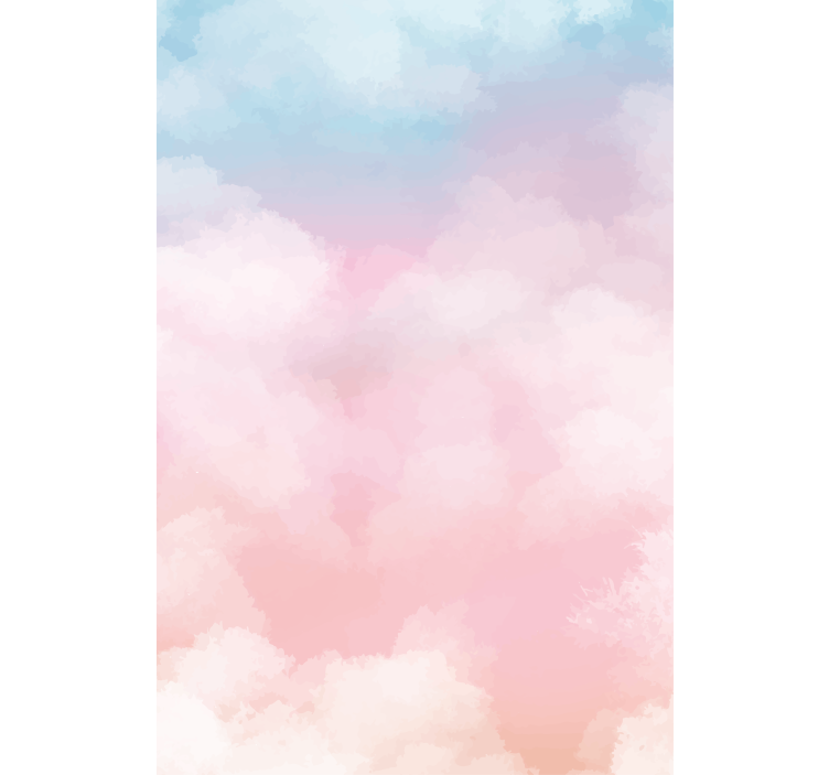 rollo Ehe Aquarell pastell himmelswolke sky - TenStickers