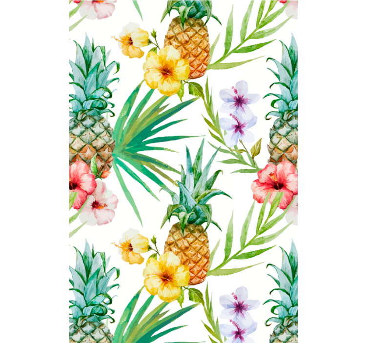 Küchenfenster Rollo bemalte Ananas - TenStickers