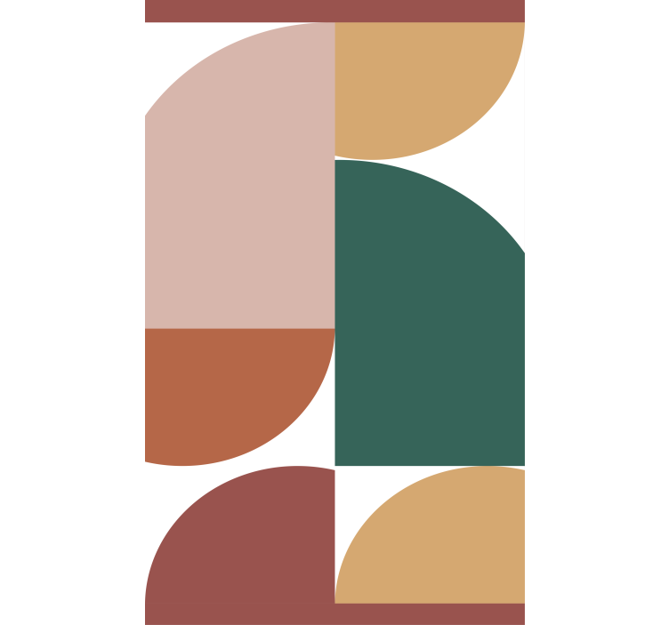 Fenster Rollo modern geometrische kreismuster - TenStickers