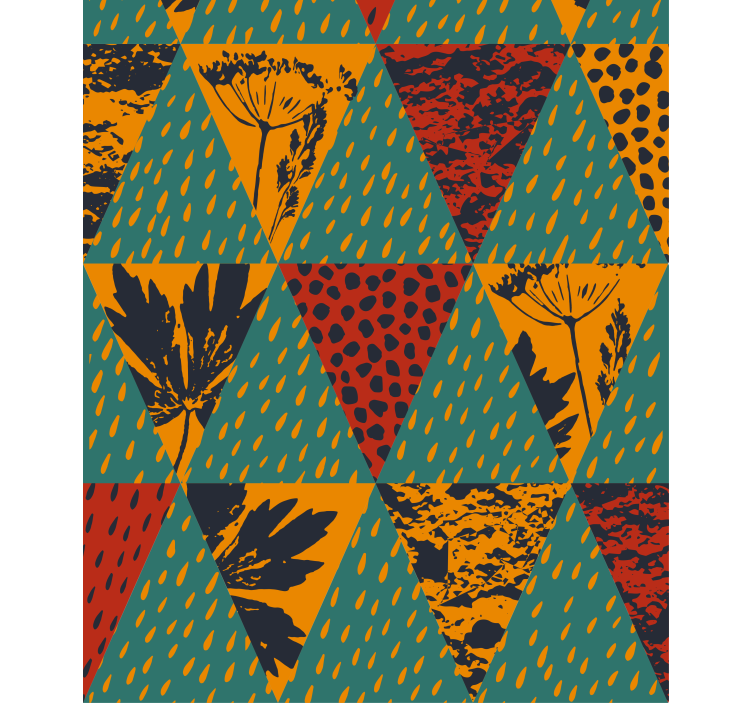 Fenster Rollo modern geometrisches blumenmuster - TenStickers