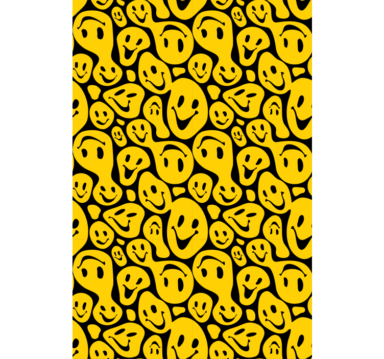 Rollo Fenster Spaß smiley-muster - TenStickers