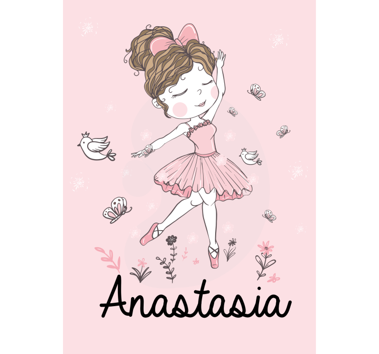 Tanzende Ballerina Rollo Kinderzimmer - TenStickers