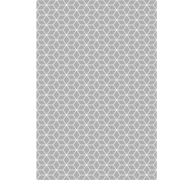 Rollo fenster muster hexagonales graues design - TenStickers