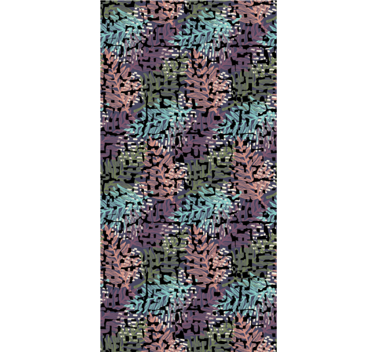 Rollo fenster blumen und pflanzen mit blätterdesign - TenStickers