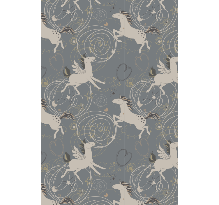 Rollo Fenster Kinderzimmer magisches einhornmuster - TenStickers