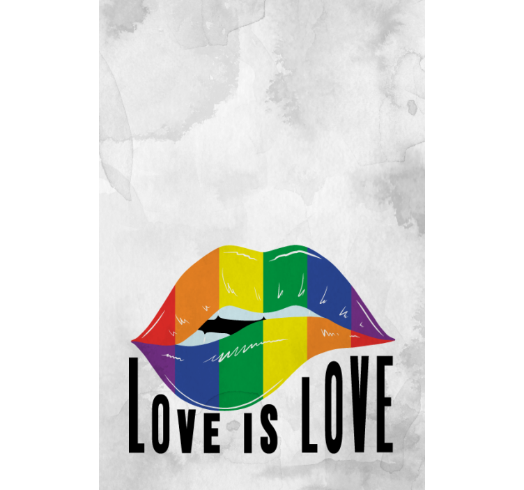 Rollo Fenster Sprüche regenbogen-lippenkunst - TenStickers