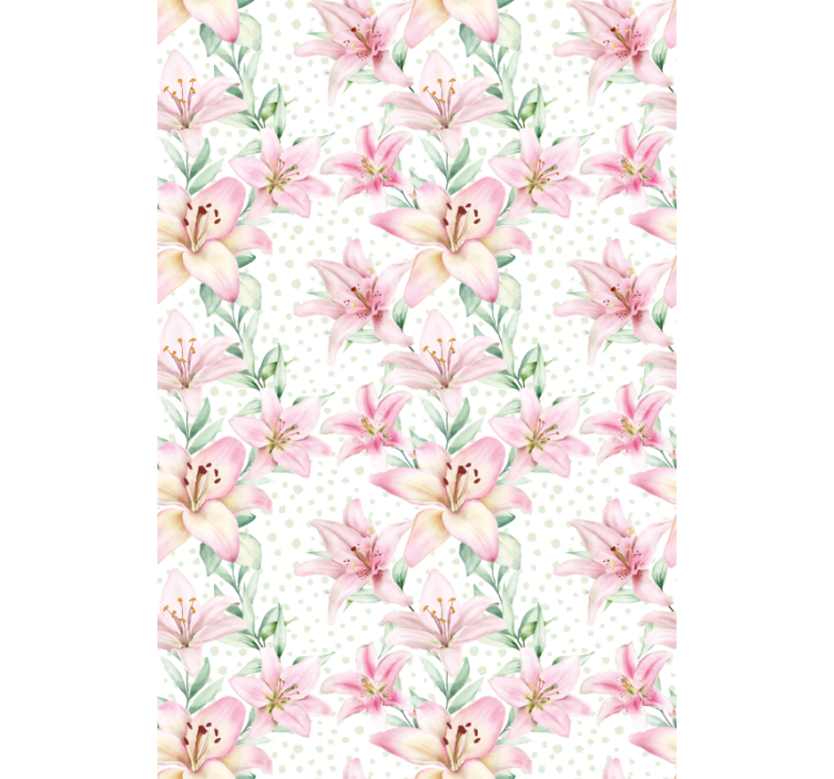 Rollo Fenster Blumen und Pflanzen zarte florale eleganz - TenStickers