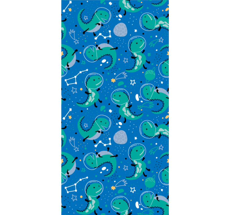 Kind Rollos Lustige dinos mit planeten - TenStickers