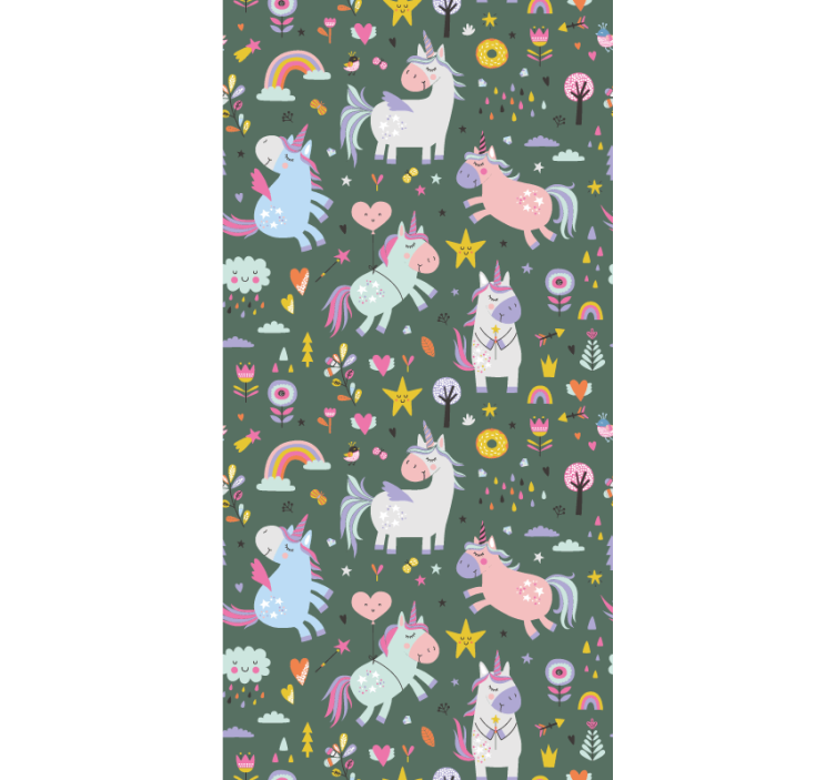 Rollo Fenster Tiere fantasie-einhorn-muster - TenStickers
