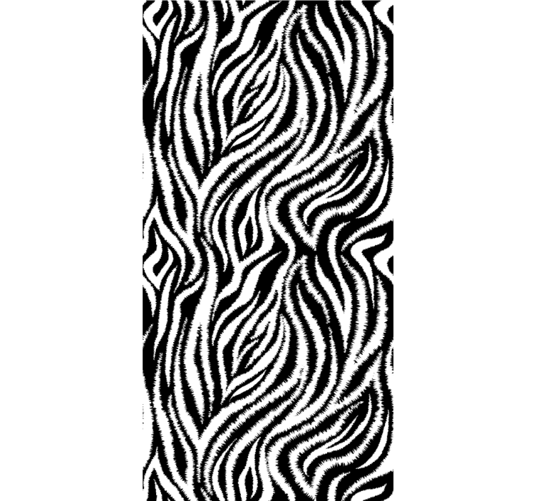 Rollo fenster mit tieren zebra streifen design - TenStickers