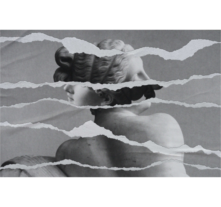 Rollo Fenster Zeichnungen büste skulptur tribut - TenStickers