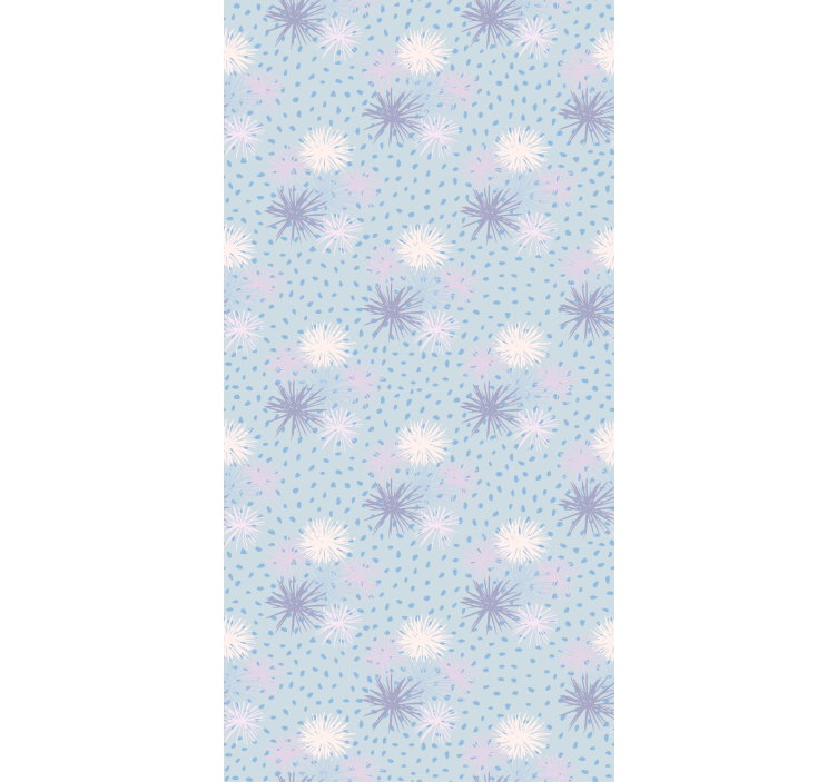 Rollo fenster blumen und pflanzen im blumenmuster - TenStickers