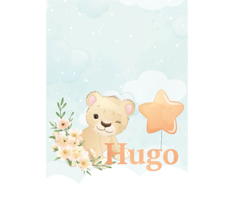 Rollo Fenster Baby benutzerdefinierte löwenjunges - TenStickers