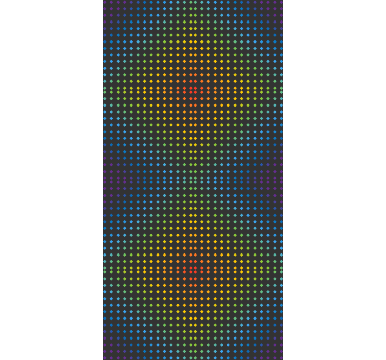 Küchenfenster  Rollo Regenbogenmosaikhintergrund mit Farb - TenStickers