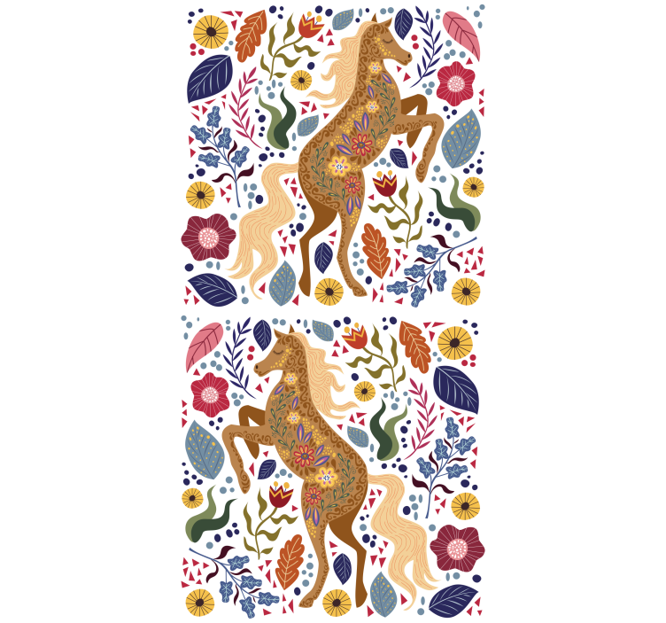 Rollo Fenster Tiere majestätische pferdesilhouette - TenStickers