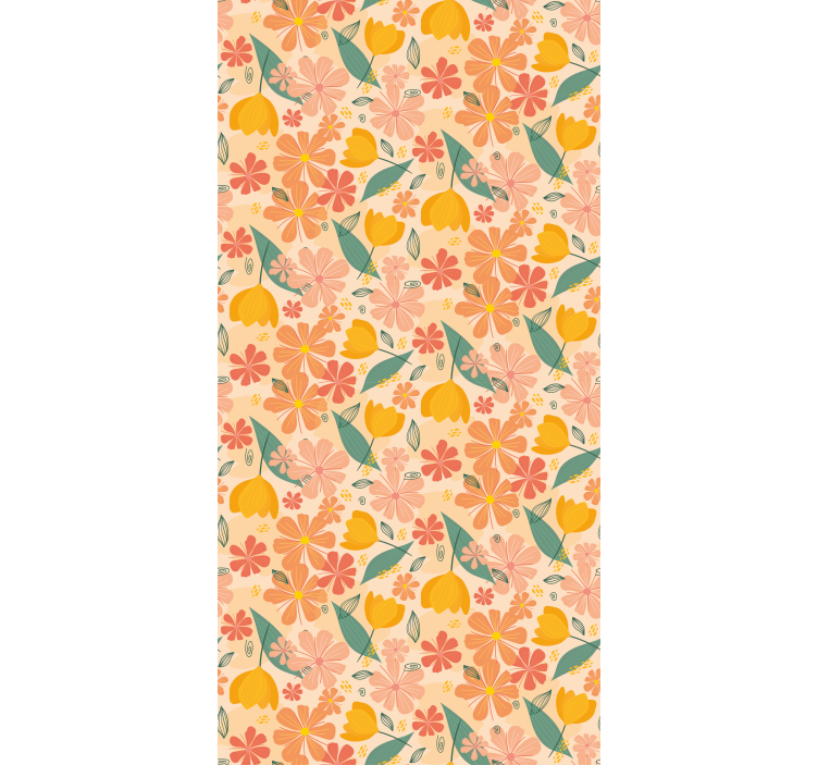 Rollo Fenster Blumen und Pflanzen florales designmotiv - TenStickers