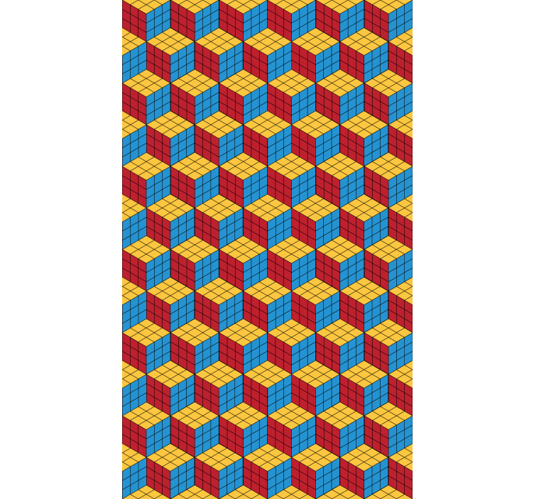 Rollo Fenster Gamer buntes würfelmuster - TenStickers