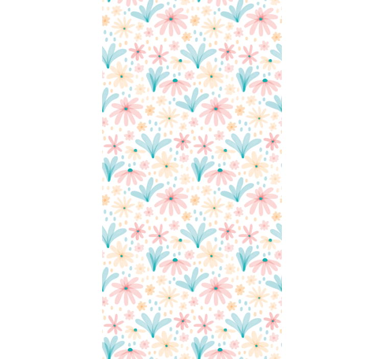 Rollo fenster blumen und pflanzen mit gänseblümchenmuster - TenStickers