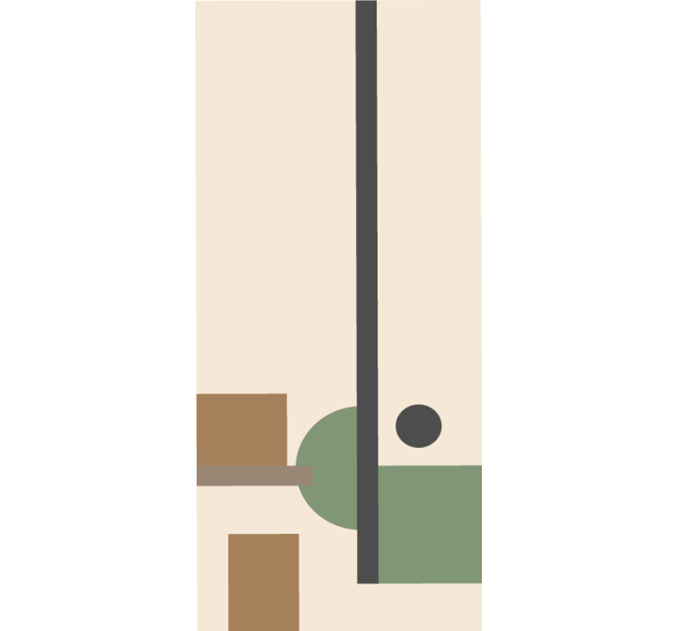 Fenster Rollo modern geometrische abstrakte komposition - TenStickers