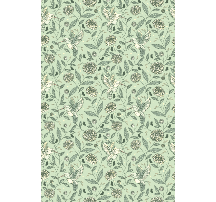 Rollo fenster blumen und pflanzen im charmanten blumendesign - TenStickers