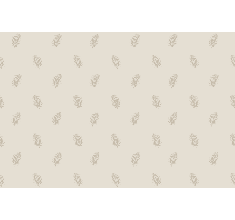 Rollo Fenster Blumen und Pflanzen beiges blattmuster - TenStickers