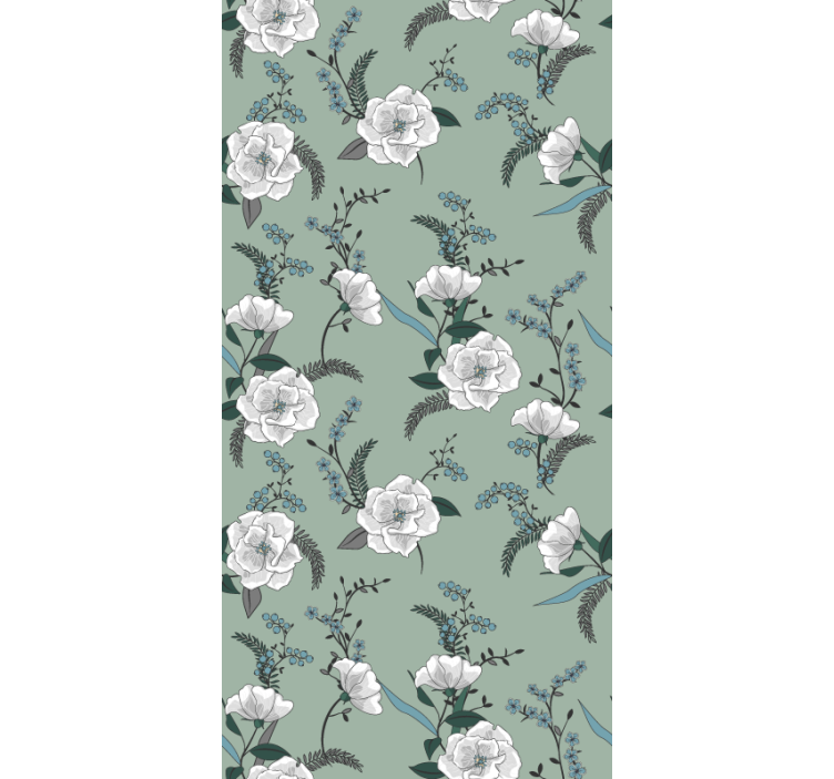 Rollo Fenster Blumen und Pflanzen magnolien-blumenmuster - TenStickers