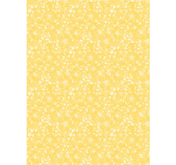 Rollo fenster blumen zartes gelbes motiv - TenStickers