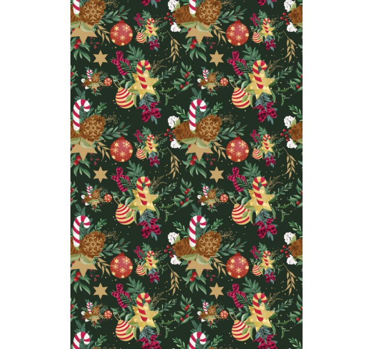 Rollo fenster blumen mit festlichen bonbon-elementen - TenStickers