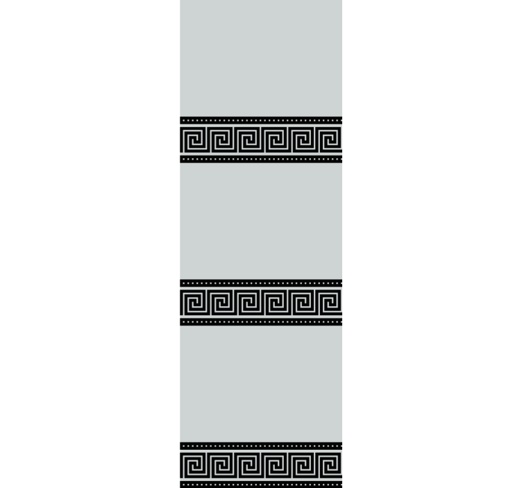 Fenster Rollo Elegant geometrische schwarze muster - TenStickers