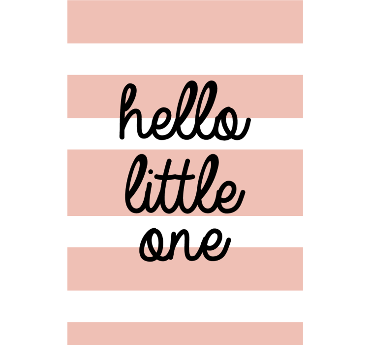 Rollo Fenster Sprüche hello little one - TenStickers