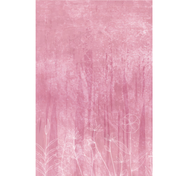 Rollo Fenster Blumen und Pflanzen blumensilhouette-design - TenStickers