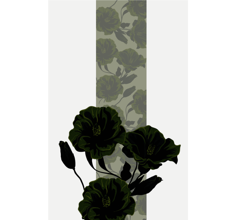 Rollo Fenster Blumen und Pflanzen grünes rosenarrangement - TenStickers