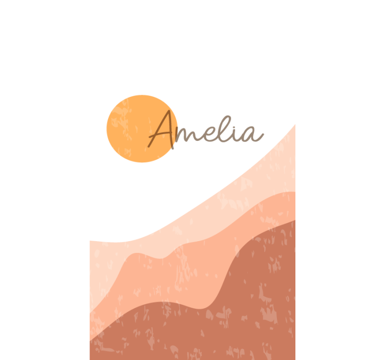 Fenster Rollo modern abstraktes sonnenaufgangsdesign - TenStickers