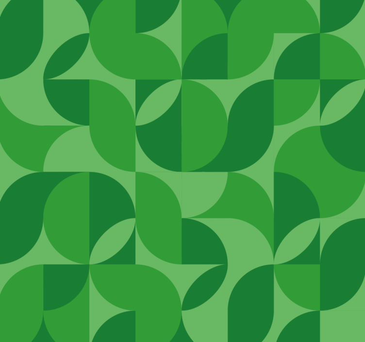 Rollos grün Retro geometrisch - TenStickers