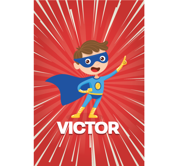 Personalisierter Superkind Rollo Kinderzimmer - TenStickers