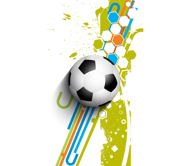 Rollo Fenster Fußball in aktion - TenStickers