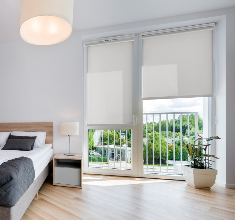 Wohnzimmer Rollos silber durchscheinend - TenStickers