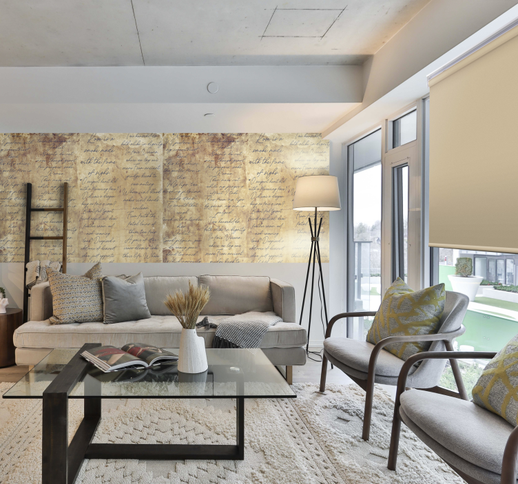 Rollo Wohnzimmer beige Blackout fürs Schlafzimmer - TenStickers