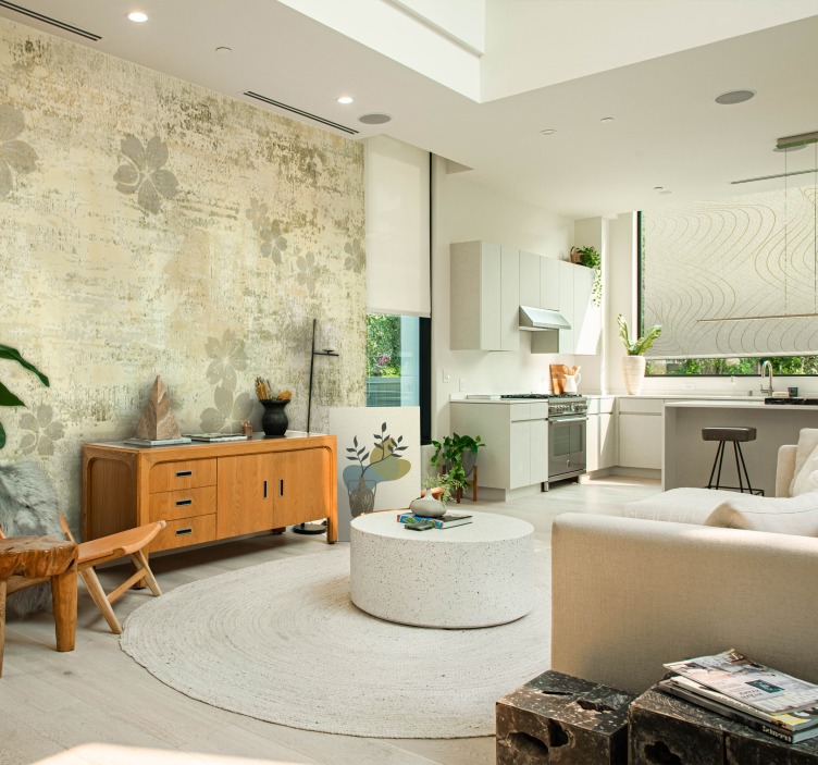 Rollo Wohnzimmer subtile wellenmuster - TenStickers