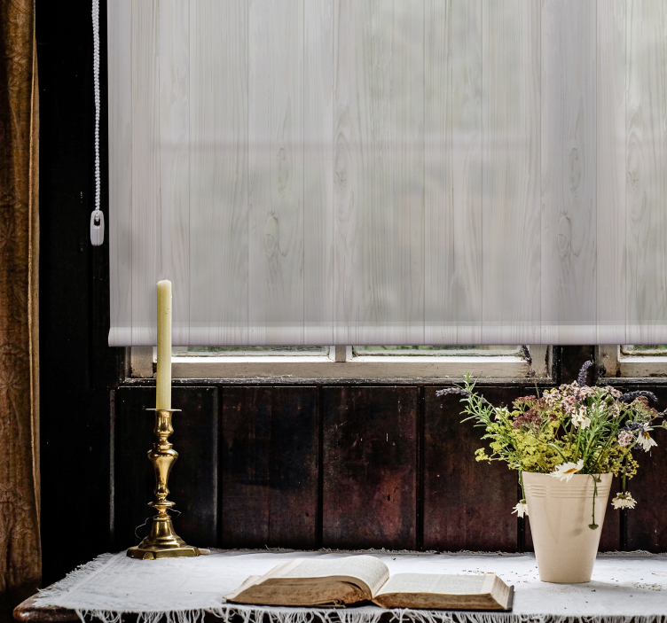 Rustikale Rollos Weißes Holz - TenStickers