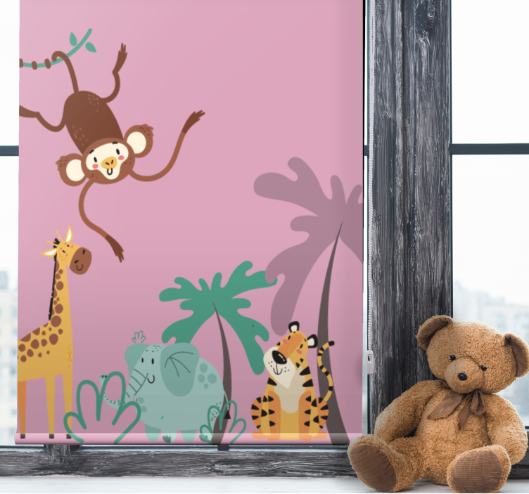 Schwingender Affe Rollo Kinderzimmer - TenStickers