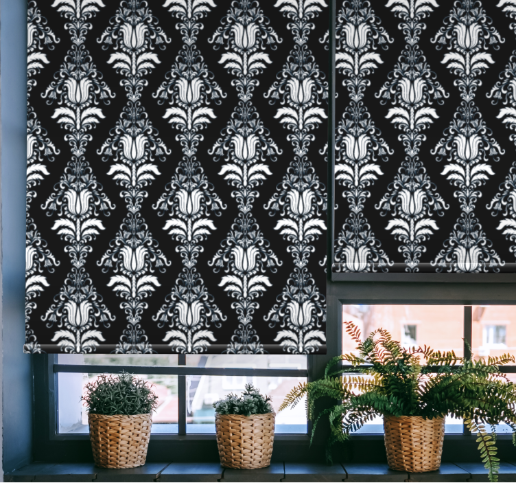 Fenster Rollo Elegant zeitloses botanisches motiv - TenStickers
